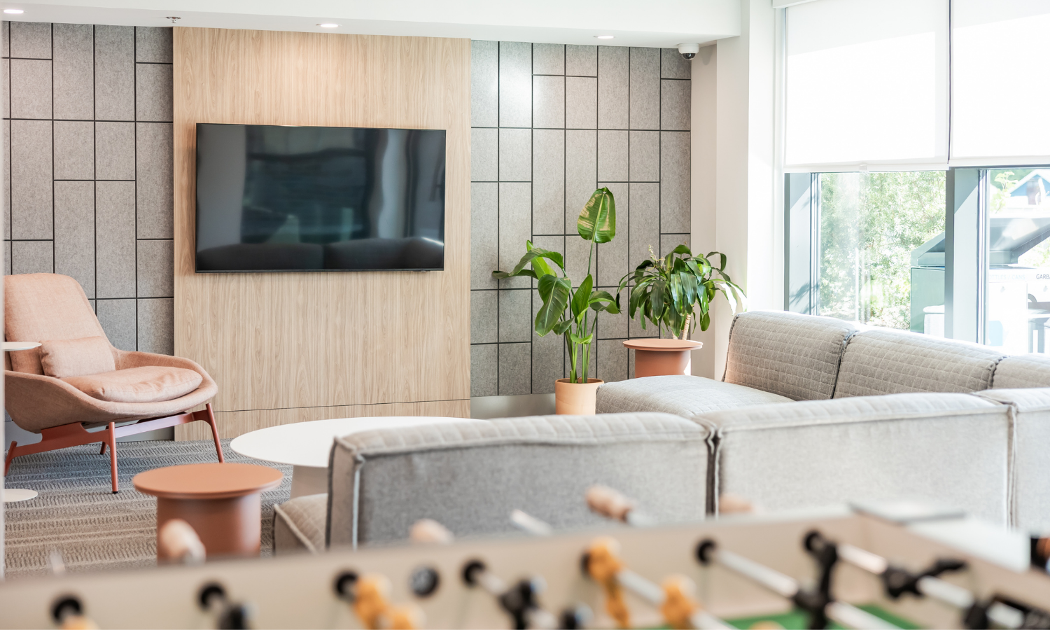 Lounge at The Hyland. Rent with Minto Apartments.